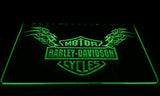 Harley Davidson Skull LED Neon Sign Electrical - Green - TheLedHeroes
