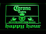 Corona Extra Happy Hour LED Neon Sign Electrical - Green - TheLedHeroes