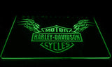 FREE Harley Davidson Skull LED Sign - Green - TheLedHeroes