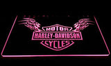 Harley Davidson Skull LED Neon Sign Electrical - Purple - TheLedHeroes