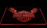 Harley Davidson Skull LED Neon Sign USB - Red - TheLedHeroes