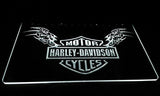 Harley Davidson Skull LED Neon Sign USB - White - TheLedHeroes