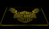 Harley Davidson Skull LED Neon Sign Electrical - Yellow - TheLedHeroes