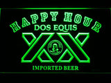 Dos Equis Happy Hour LED Neon Sign Electrical - Green - TheLedHeroes