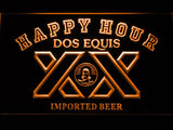 Dos Equis Happy Hour LED Neon Sign Electrical - Orange - TheLedHeroes