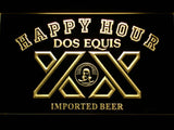 Dos Equis Happy Hour LED Neon Sign USB - Yellow - TheLedHeroes