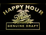 FREE Miller Geniune Draft Happy Hour LED Sign - Yellow - TheLedHeroes