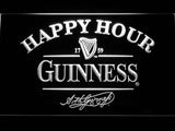 Guinness Happy Hour LED Neon Sign Electrical - White - TheLedHeroes