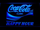 Coca Cola Happy Hour LED Neon Sign USB - Blue - TheLedHeroes