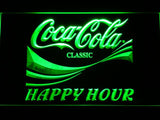 Coca Cola Happy Hour LED Neon Sign USB - Green - TheLedHeroes