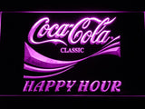 Coca Cola Happy Hour LED Neon Sign USB - Purple - TheLedHeroes