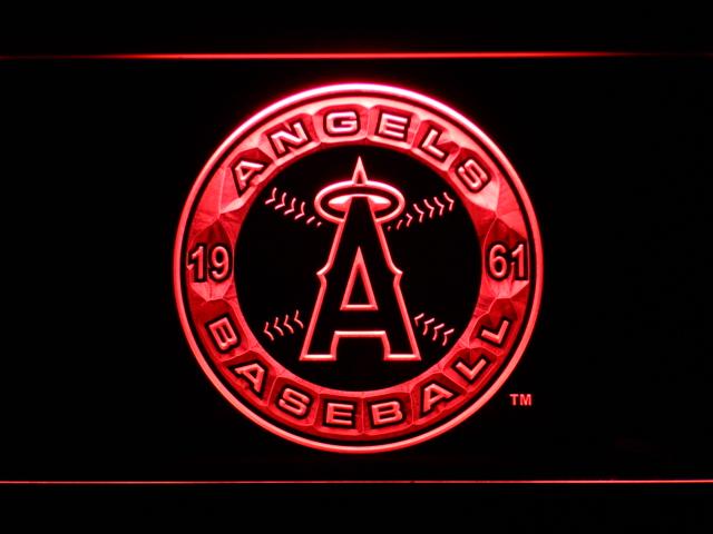 Los Angeles Angels (5) LED Neon Sign USB - Red - TheLedHeroes