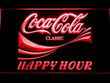 Coca Cola Happy Hour LED Neon Sign USB - Red - TheLedHeroes