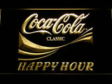 Coca Cola Happy Hour LED Neon Sign Electrical - Yellow - TheLedHeroes