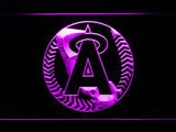 Los Angeles Angels (6) LED Neon Sign USB - Purple - TheLedHeroes