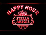 Stella Artois Happy Hour LED Neon Sign USB - Red - TheLedHeroes