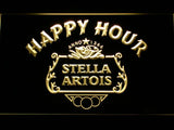 Stella Artois Happy Hour LED Neon Sign USB - Yellow - TheLedHeroes