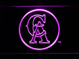 Los Angeles Angels (7) LED Neon Sign USB - Purple - TheLedHeroes