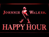 Johnnie Walker Happy Hour LED Neon Sign USB - Red - TheLedHeroes