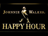 Johnnie Walker Happy Hour LED Neon Sign USB - Yellow - TheLedHeroes