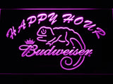FREE Budweiser Chameleon Happy Hour LED Sign - Purple - TheLedHeroes