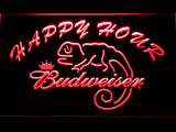 FREE Budweiser Chameleon Happy Hour LED Sign - Red - TheLedHeroes