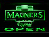 Magners Open LED Neon Sign Electrical - Green - TheLedHeroes
