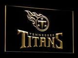 Tennessee Titans LED Neon Sign USB - Yellow - TheLedHeroes
