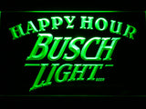 Busch Light Beer Happy Hour Bar LED Sign - Green - TheLedHeroes