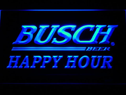 Busch Happy Hour LED Neon Sign USB - Blue - TheLedHeroes