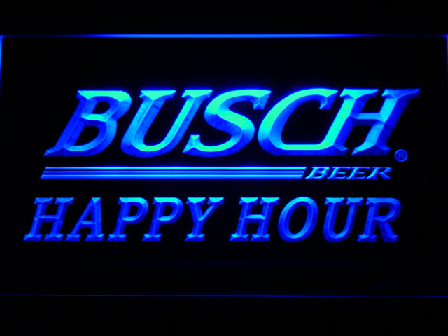 FREE Busch Happy Hour LED Sign - Blue - TheLedHeroes