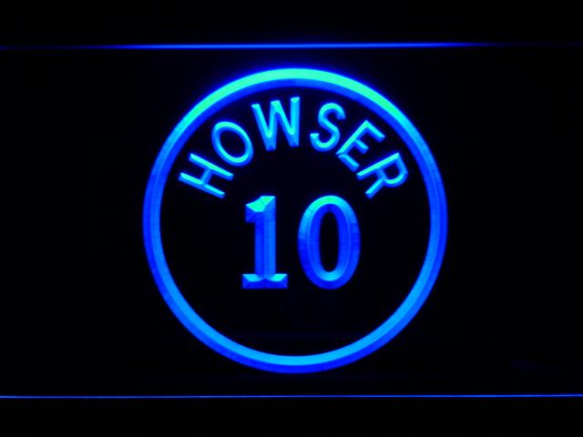 Kansas City Royals #10 Dick Howser LED Neon Sign USB - Blue - TheLedHeroes