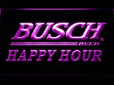 Busch Happy Hour LED Neon Sign USB - Purple - TheLedHeroes