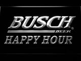 Busch Happy Hour LED Neon Sign Electrical - White - TheLedHeroes