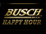 Busch Happy Hour LED Neon Sign USB - Yellow - TheLedHeroes