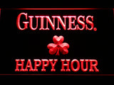 FREE Guinness Shamrock Happy Hour LED Sign - Red - TheLedHeroes