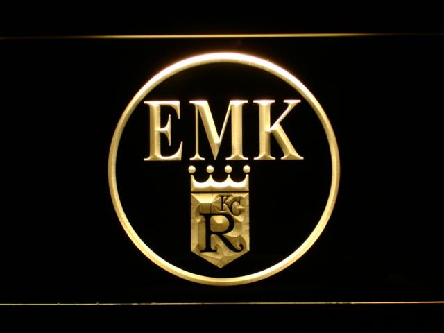 Kansas City Royals Ewing M. Kauffman LED Neon Sign Electrical - Yellow - TheLedHeroes