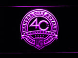 Kansas City Royals 40th Anniversary (2) LED Neon Sign Electrical - Purple - TheLedHeroes