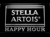 Stella Artois Happy Hour (2) LED Neon Sign USB - White - TheLedHeroes