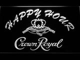 Crown Royal Happy Hour LED Neon Sign USB - White - TheLedHeroes