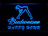 Budweiser Girl Happy Hour LED Neon Sign USB -  - TheLedHeroes