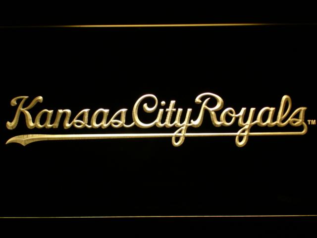 Kansas City Royals (6) LED Neon Sign USB - Yellow - TheLedHeroes