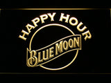 FREE Blue Moon Happy Hour LED Sign - Yellow - TheLedHeroes