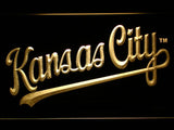 Kansas City Royals (7) LED Neon Sign USB - Yellow - TheLedHeroes