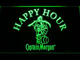 Captain Morgan Happy Hour LED Neon Sign Electrical - Green - TheLedHeroes