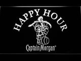 Captain Morgan Happy Hour LED Neon Sign USB - White - TheLedHeroes
