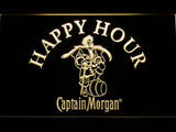 Captain Morgan Happy Hour LED Neon Sign Electrical - Yellow - TheLedHeroes