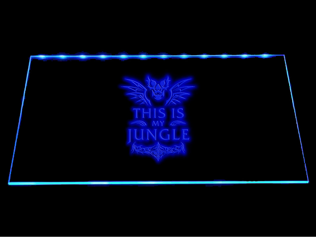 League Of Legends This is my Jungle LED Sign - Blue - TheLedHeroes