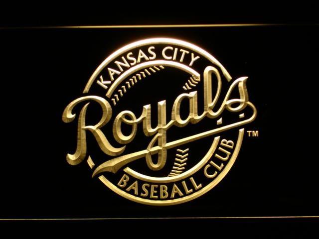Kansas City Royals (10) LED Neon Sign USB - Yellow - TheLedHeroes