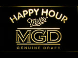 FREE Miller MGD Happy Hour LED Sign - Yellow - TheLedHeroes